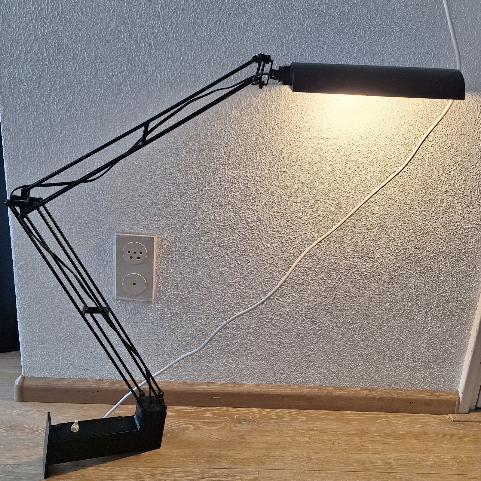 Werklamp verstelbare lamp vintage, Ophalen, Gebruikt