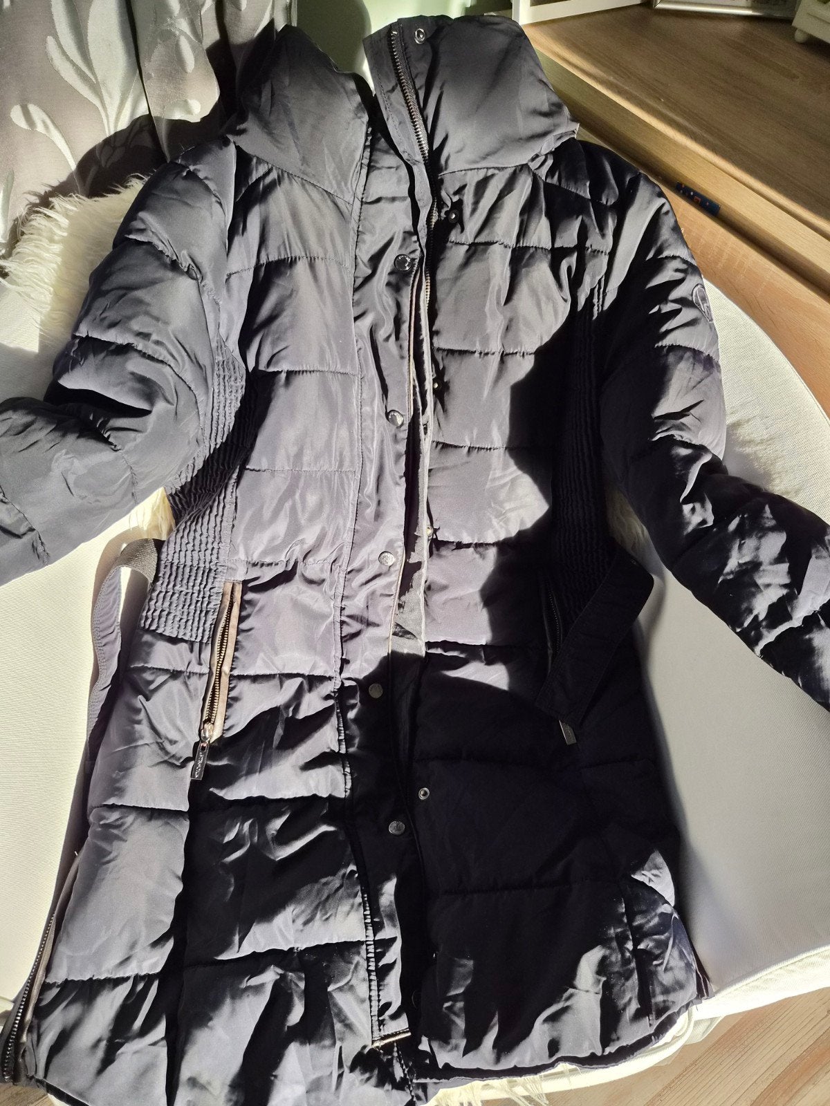 Rino & Pelle winterjas maat 40, Maat 38/40 (M), Blauw, Ophalen of Verzenden, Zo goed als nieuw
