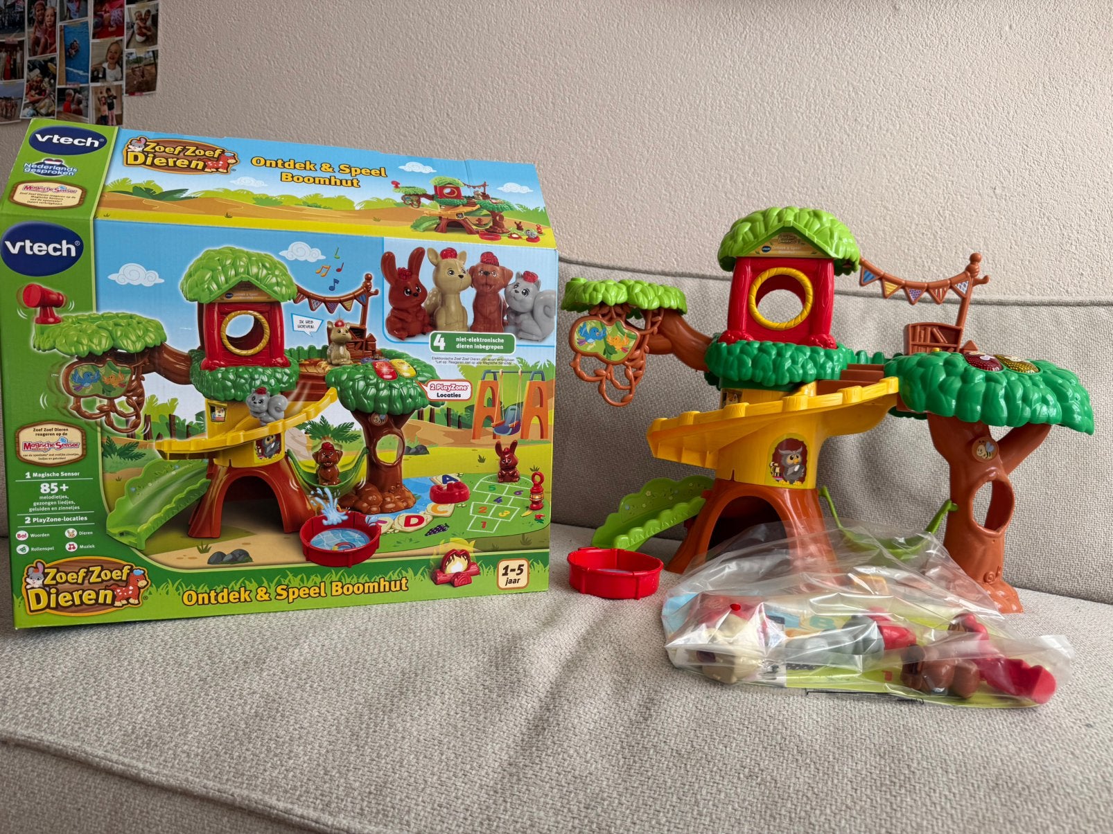 Vtech zoef zoef dieren ontdek en speel boomhut, Kinderen en Baby's, Ophalen of Verzenden, Zo goed als nieuw, 6 maanden tot 2 jaar