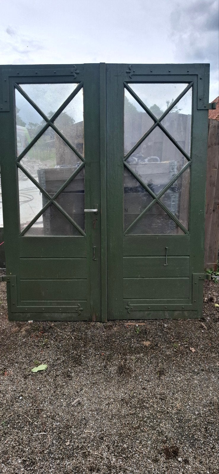 2 x authentieke deuren, Ophalen of Verzenden, Hout, 75 tot 150 cm, Deurkozijn