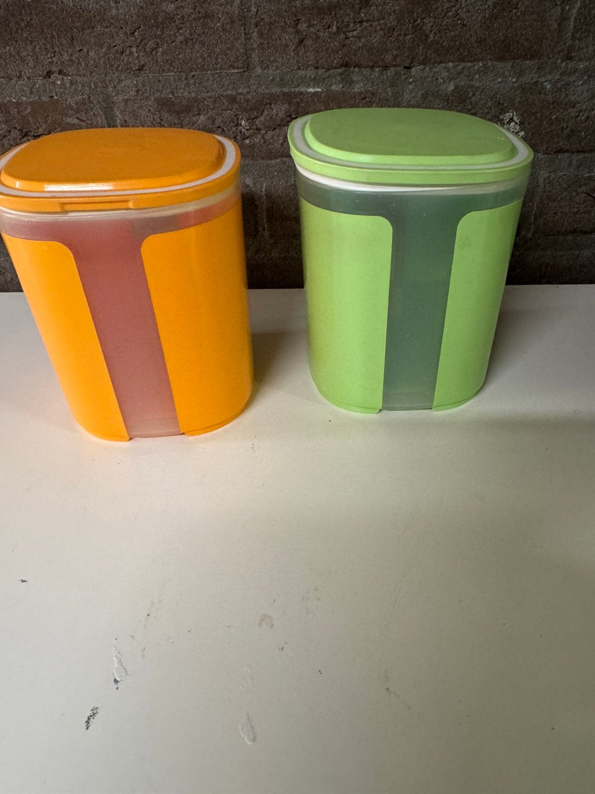 2 Tupperware voorraadbusse, Ophalen, Gebruikt, Oranje, Overige typen