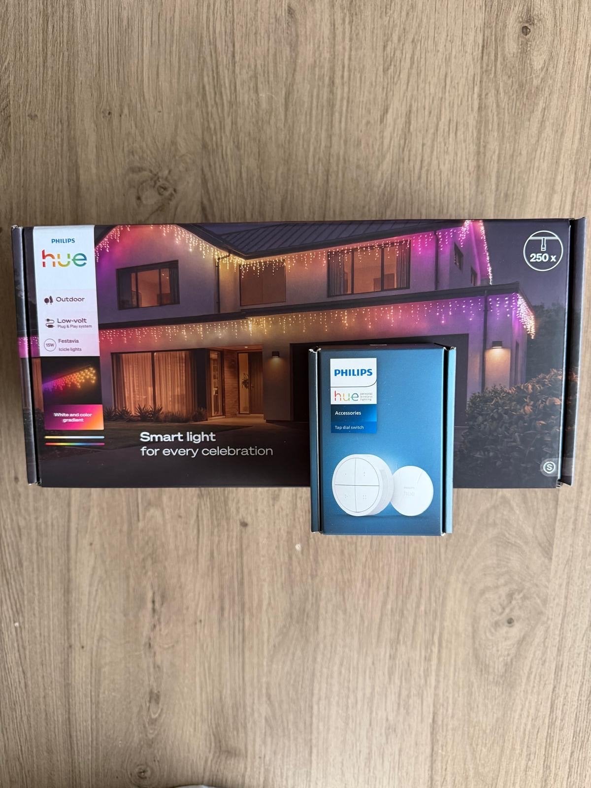 Philips Hue Festavia Icicle Lights & Tap Dial Switch, Meerkleurig, Nieuw, Ophalen of Verzenden, Philips Hue