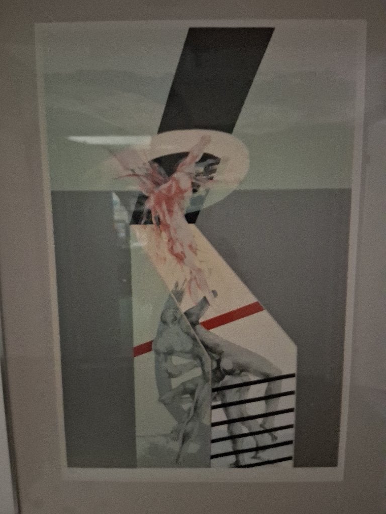 Zeefdruk Andre Dieteren, Antiek en Kunst, Zeefdruk, Gesigneerd, Abstract, Ophalen