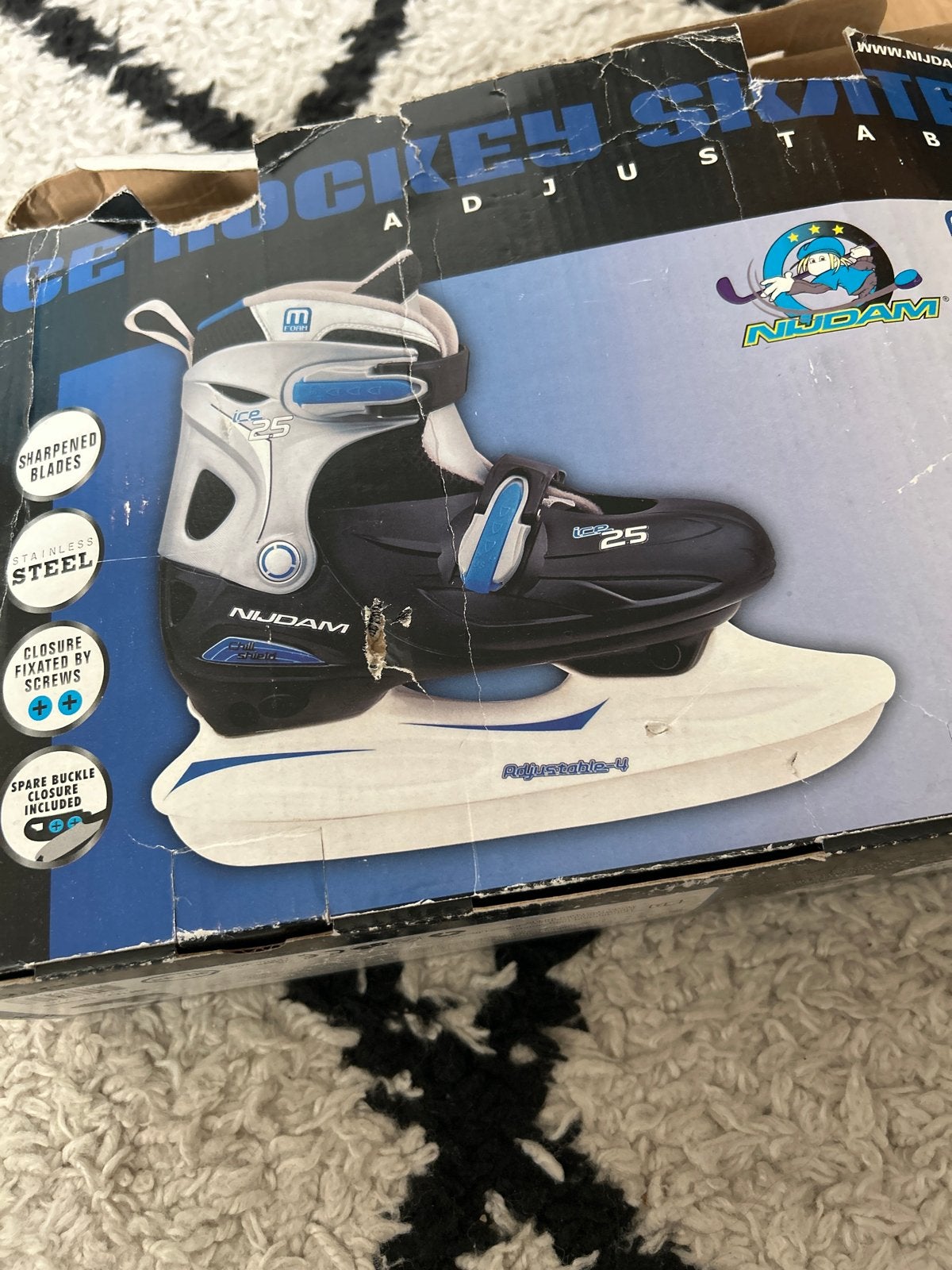 Verstelbare Ijshockey Schaatsen Kids Maat 30-33, Ophalen of Verzenden, Gebruikt, Schaatsen