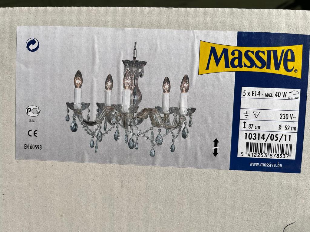 Kroonluchter / hanglamp - NIEUW, Huis en Inrichting, Lampen | Kroonluchters, Ophalen of Verzenden, Zo goed als nieuw