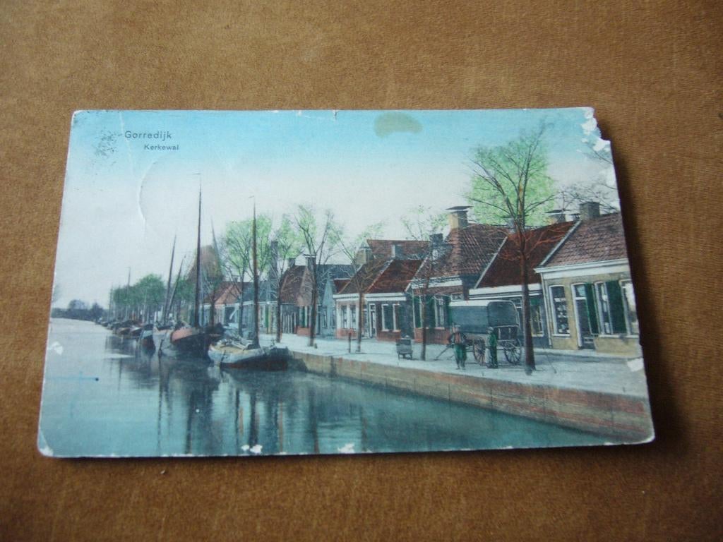 GORREDIJK  =  KERKEWAL BRIEFKAART, Ophalen of Verzenden, Voor 1920, Gelopen, Friesland