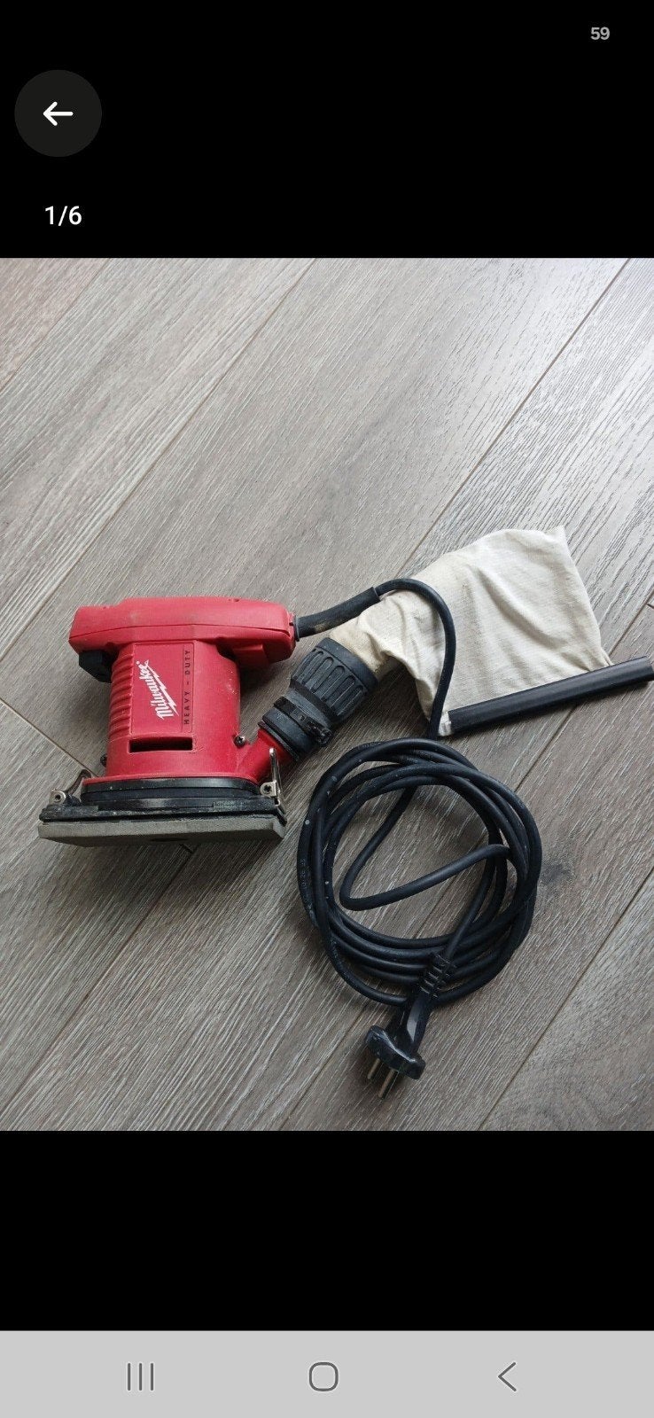 Milwaukee VS 11 Vlakschuurmachine - Zo goed als nieuw, Ophalen of Verzenden, Zo goed als nieuw, Minder dan 600 watt, Vlakschuurmachine