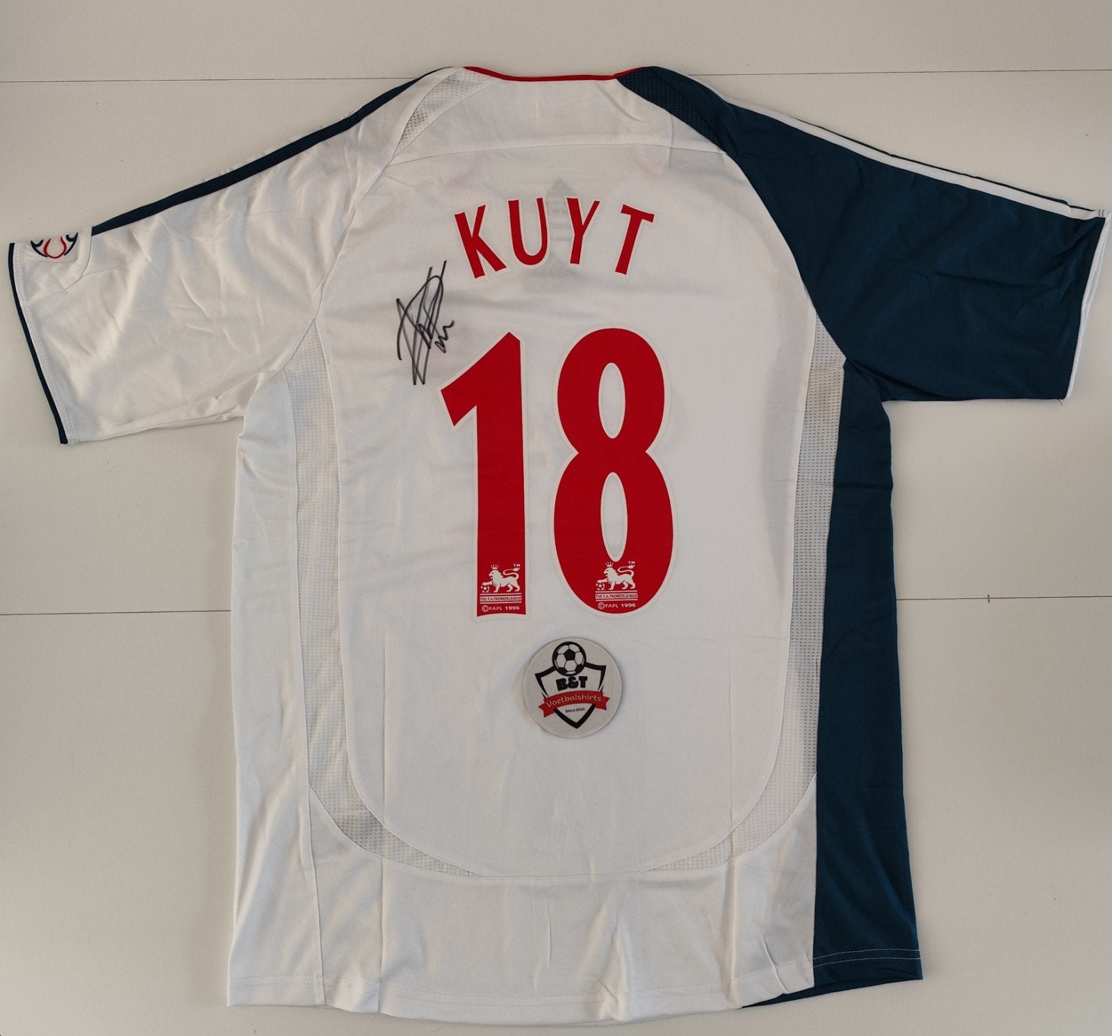 Gesigneerd Liverpool uitshirt Dirk Kuyt #18, Verzamelen, Sportartikelen en Voetbal, Verzenden, ., Zo goed als nieuw, .