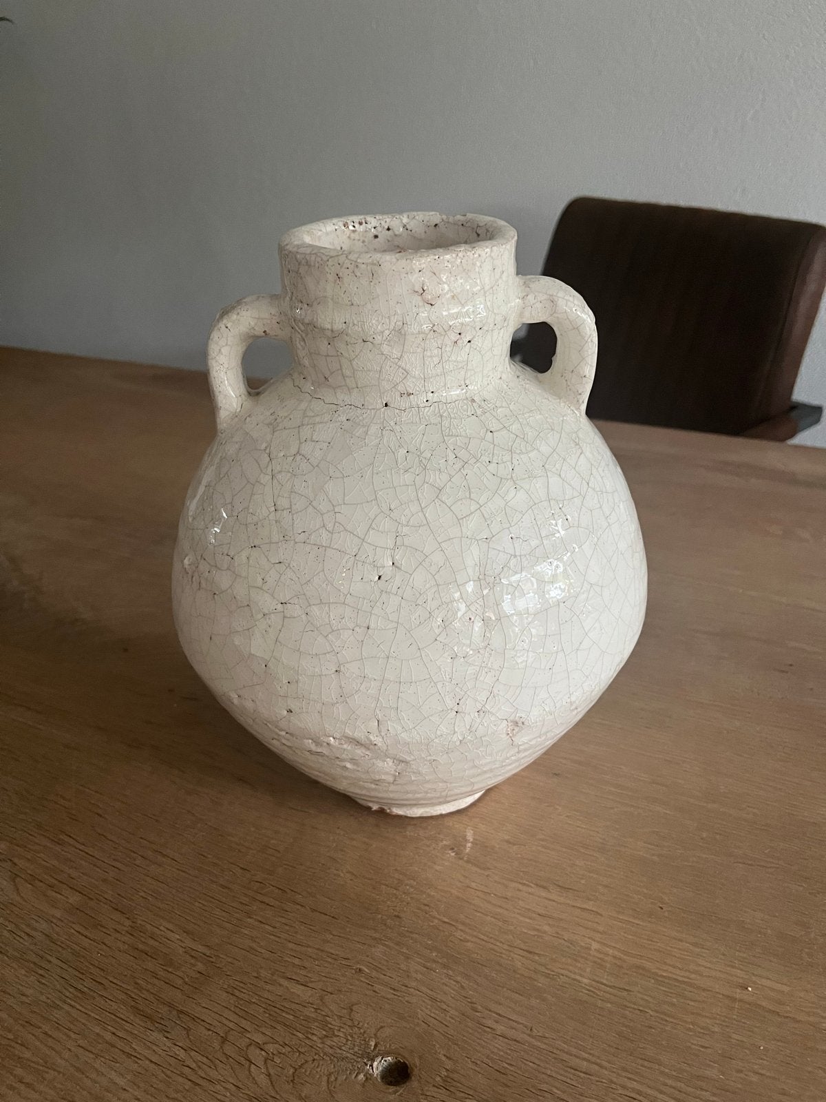 aardewerken vaas met craquelé glazuur, Antiek en Kunst, Ophalen