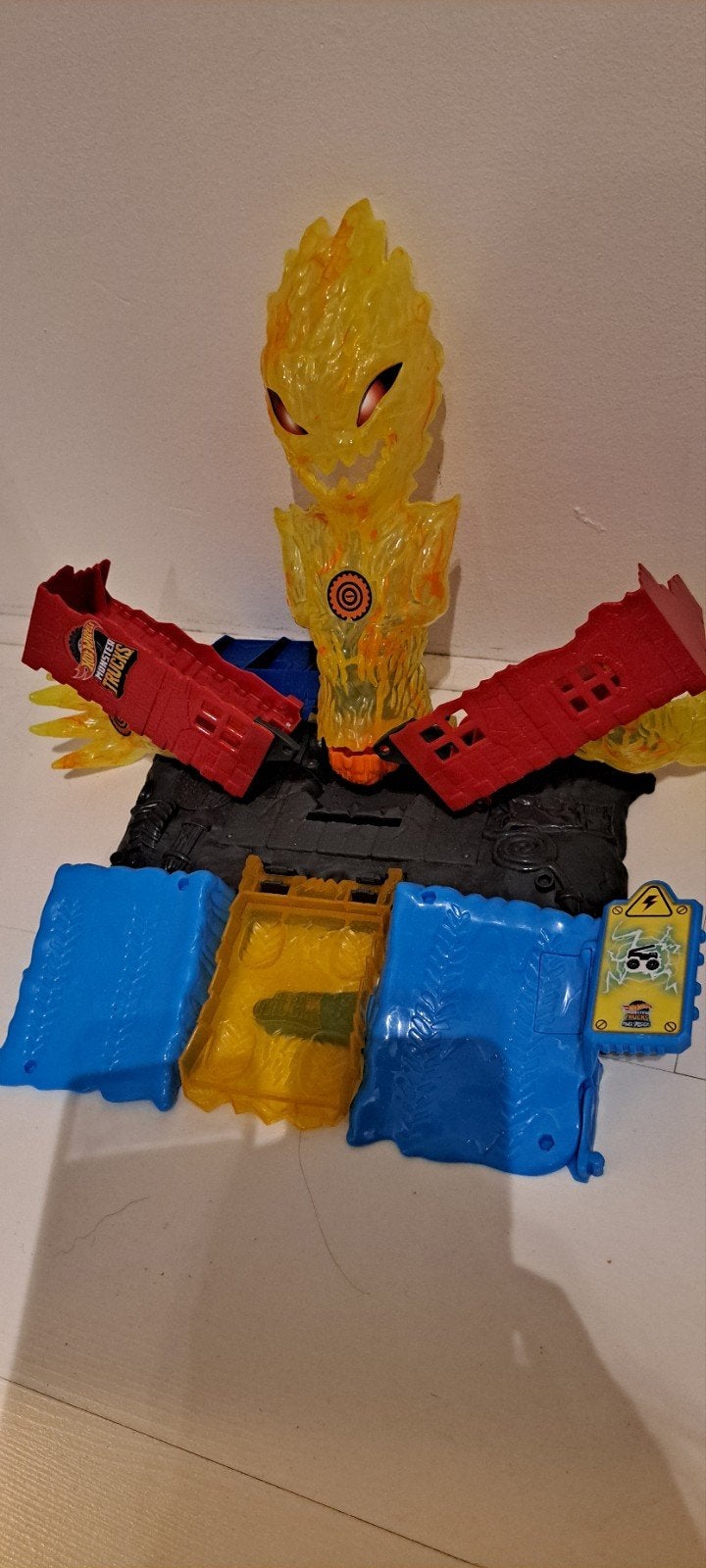 Hot Wheels Monster Trucks speelset met auto, Ophalen of Verzenden, Gebruikt