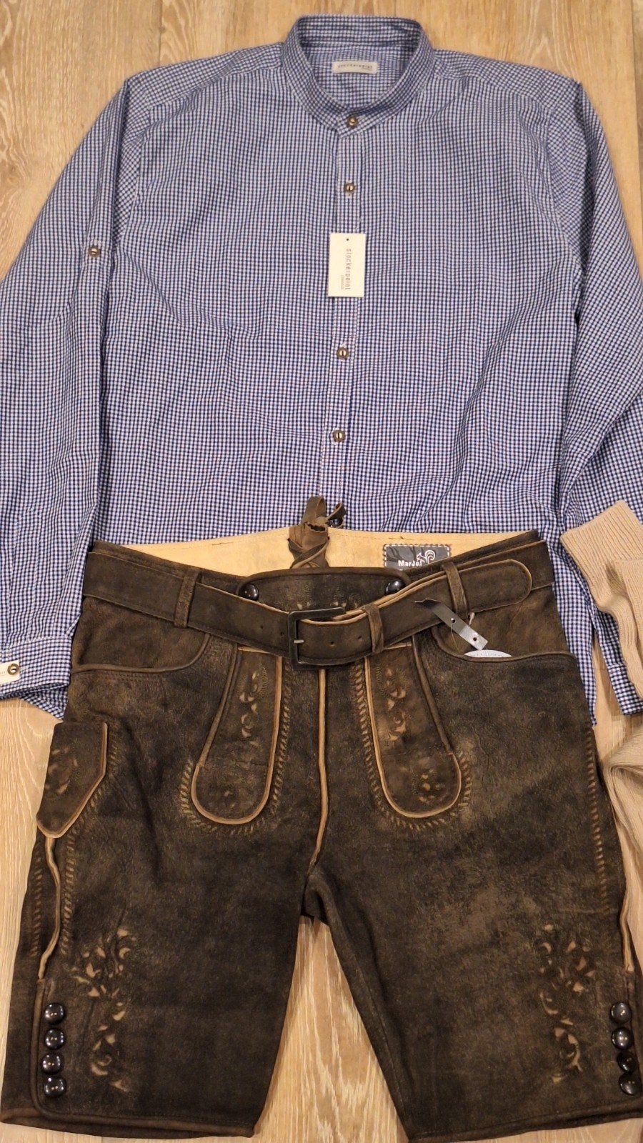 Lederhose 50 overhemd kousen oktoberfeest, Kleding | Heren, Ophalen, Nieuw, Overige thema's, Marjo