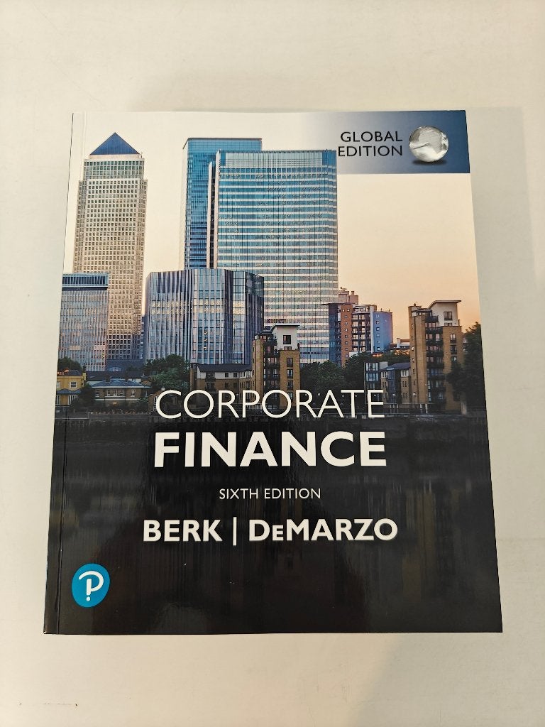 Corporate Finance, 6e (Global Edition) – Berk & DeMarzo, Nieuw, Ophalen of Verzenden, Berk and DeMarzo, Economie en Marketing