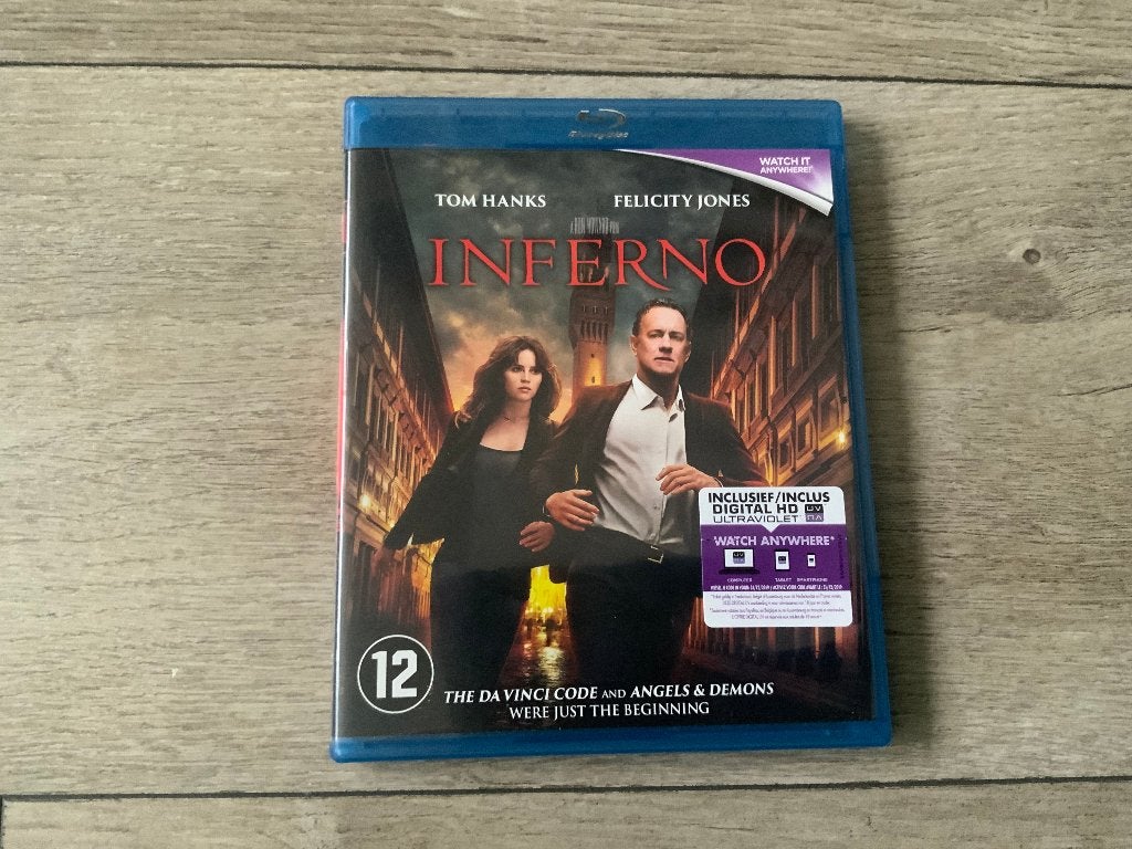 Blu-Ray Inferno Blu Ray Bluray Tom Hanks, Cd's en Dvd's, Blu-ray, Ophalen of Verzenden, Zo goed als nieuw