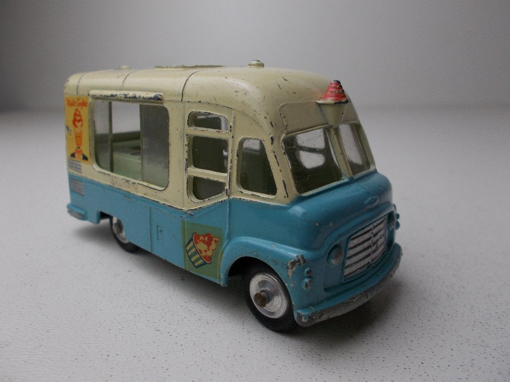 1963 Corgi Toys 428 SMITHS KARRIER. MR. SOFTY ICE CREAM (-B), Ophalen of Verzenden, Zo goed als nieuw, Bus of Vrachtwagen, Corgi