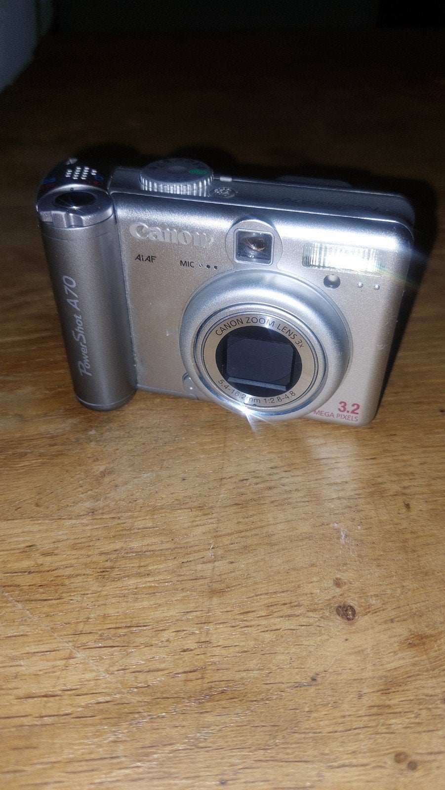 Canon PowerShot A70 Compactcamera - Vintage Digitale Camera, Audio, Tv en Foto, Fotocamera's Digitaal, Ingebouwde flitser, Gebruikt