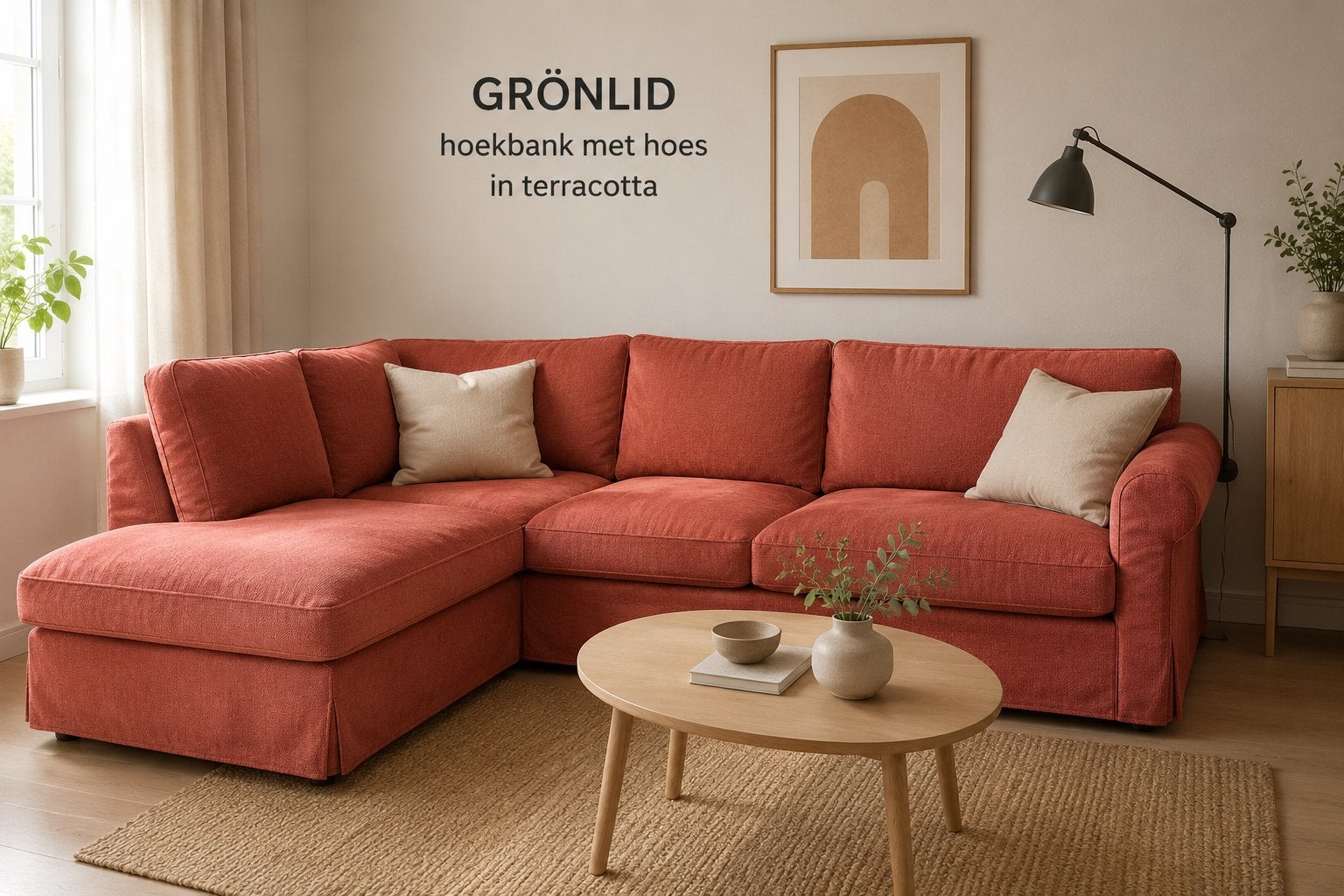 Hoes Grönlid Hoekbank Ikea, Ophalen, Gebruikt