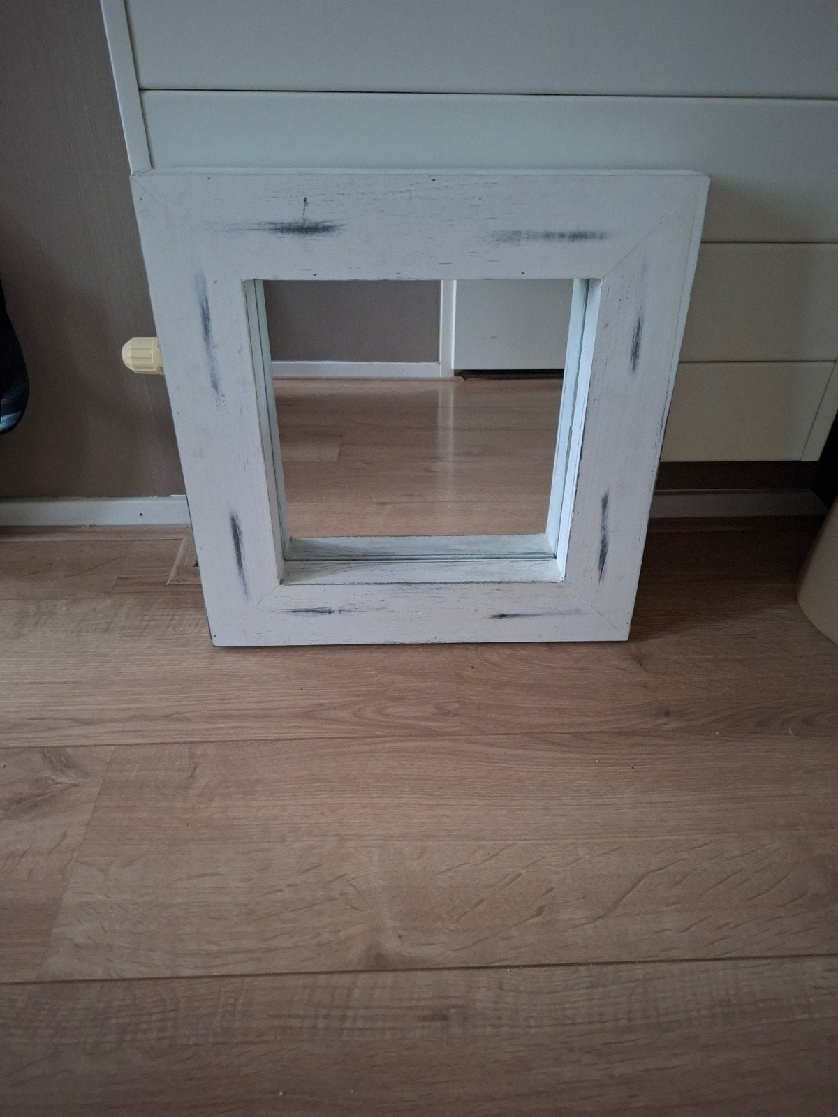 white wash spiegel, Ophalen, Minder dan 50 cm, Zo goed als nieuw, Minder dan 100 cm