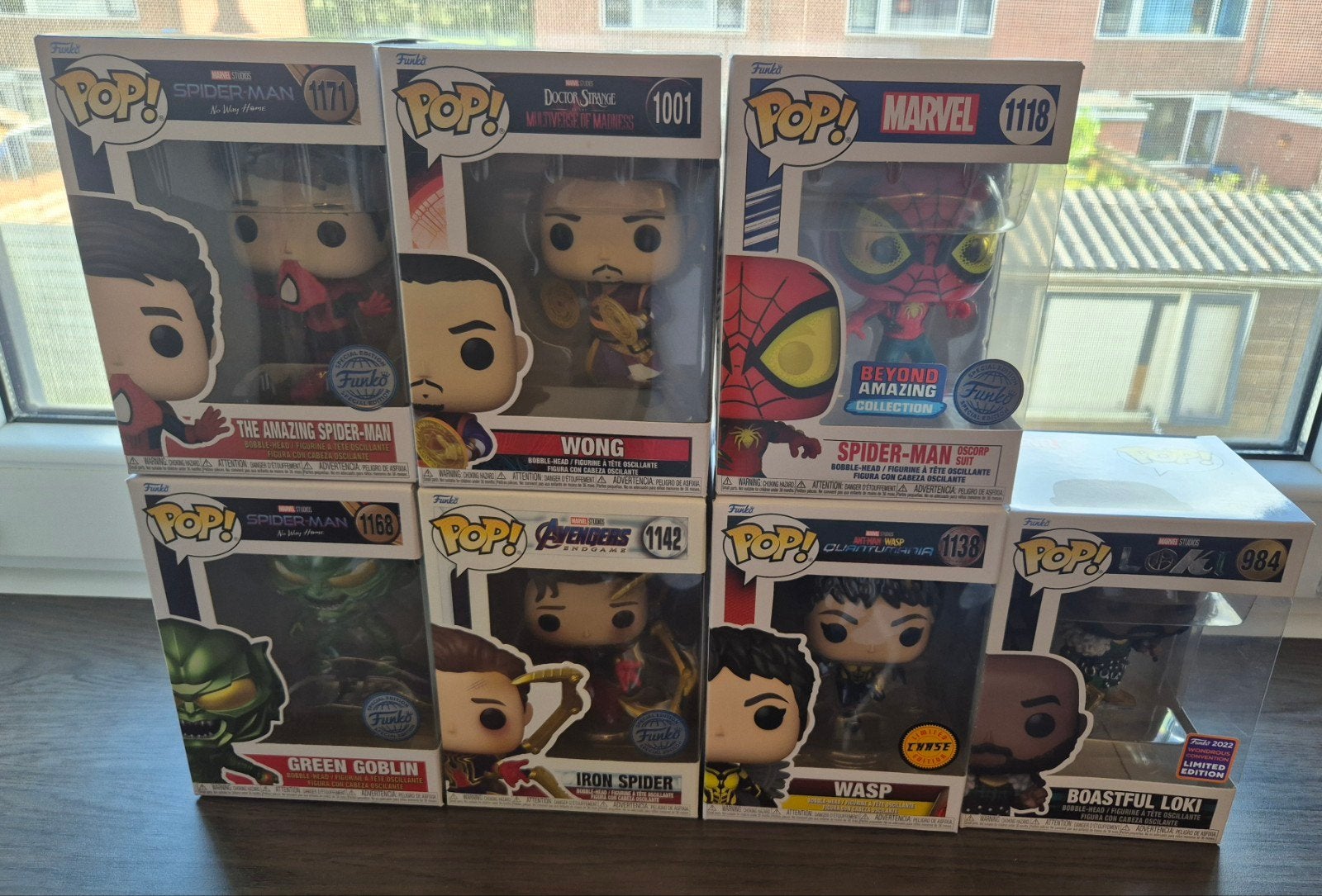 Funko Pop Marvel Collectie - Spider-Man, Wong, Green Goblin, Verzamelen, Ophalen of Verzenden