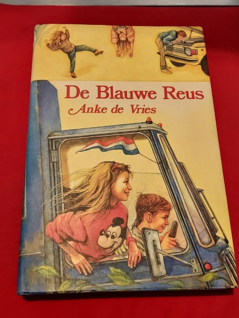 GESIGNEERD De blauwe reus. Anke de Vries. 1989, Boeken, Ophalen of Verzenden, Gelezen