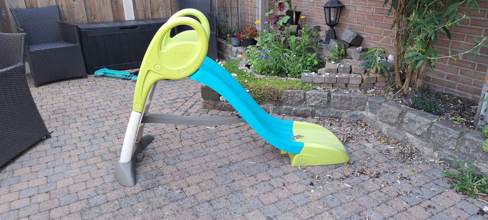 Smoby glijbaan met wateraansluiting, Ophalen