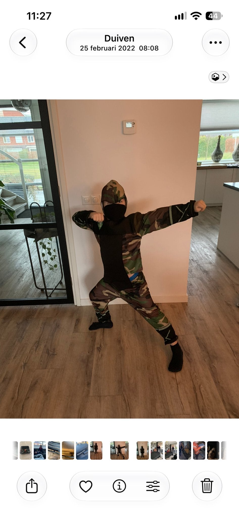 Camo Ninja Pak voor Kinderen - Maat 140, Ophalen of Verzenden, Gebruikt, 122 t/m 128, Jongen of Meisje