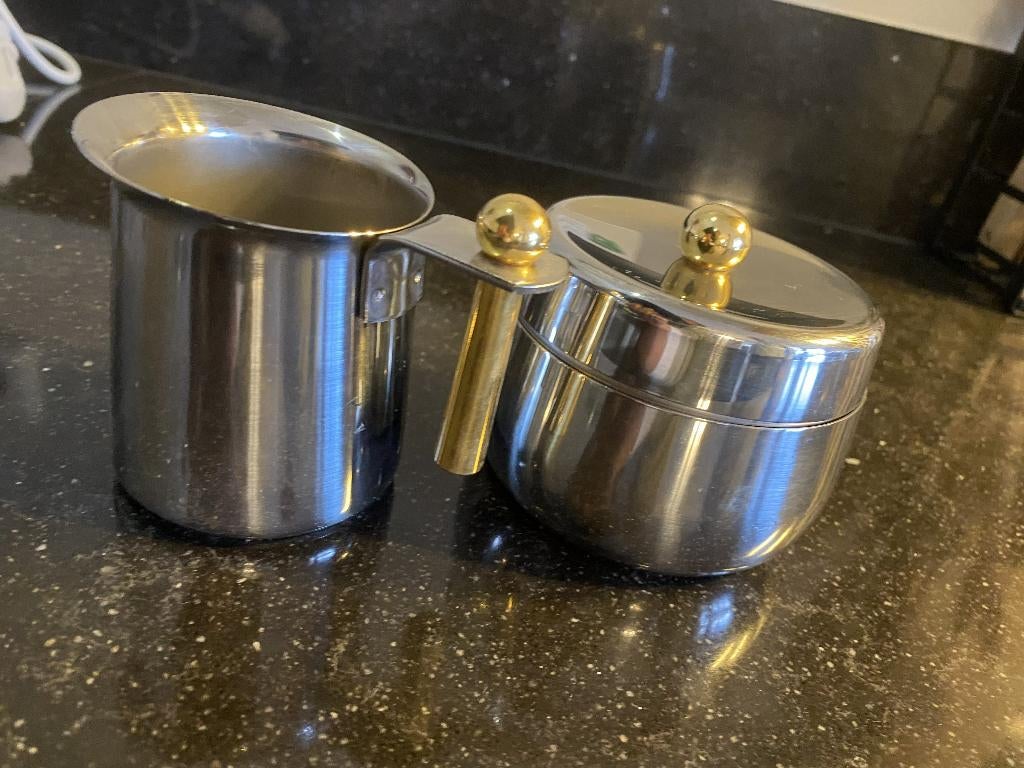 Roomstel Douwe Egberts - RVS/Chroom, Overige materialen, Overige typen, Ophalen of Verzenden, Zo goed als nieuw