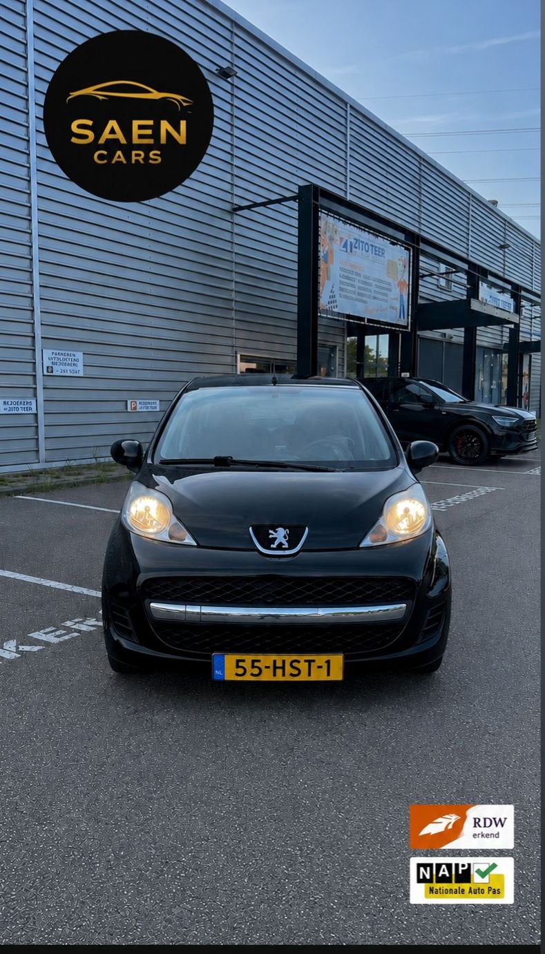 Peugeot 107 | 55-HST-1 | SAEN CARS NL AUTO, Auto's, Euro 5, Stof, Zwart, 4 stoelen