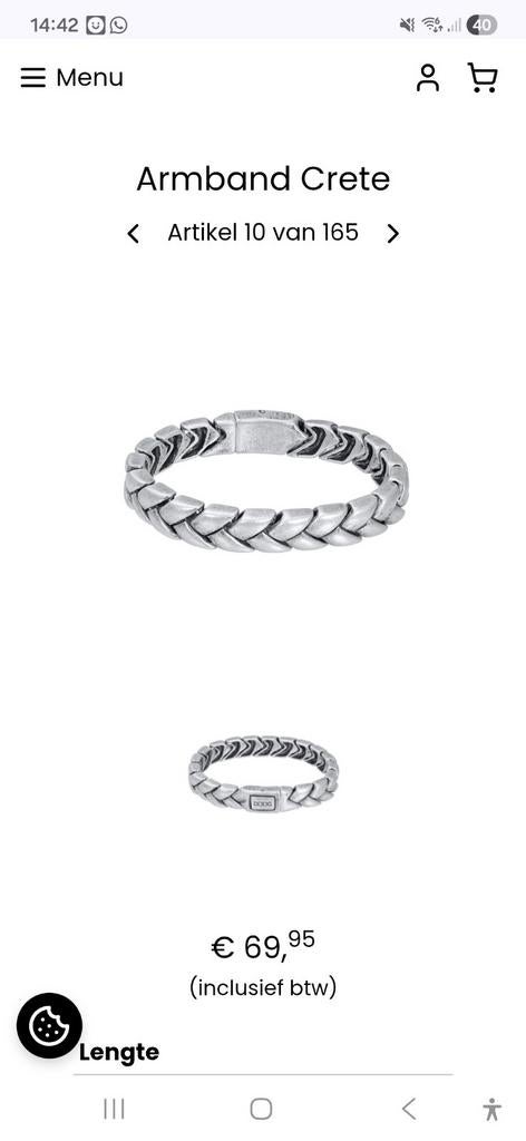 IXXXI herenarmband maat 22, Sieraden, Tassen en Uiterlijk, Armbanden, Ophalen of Verzenden