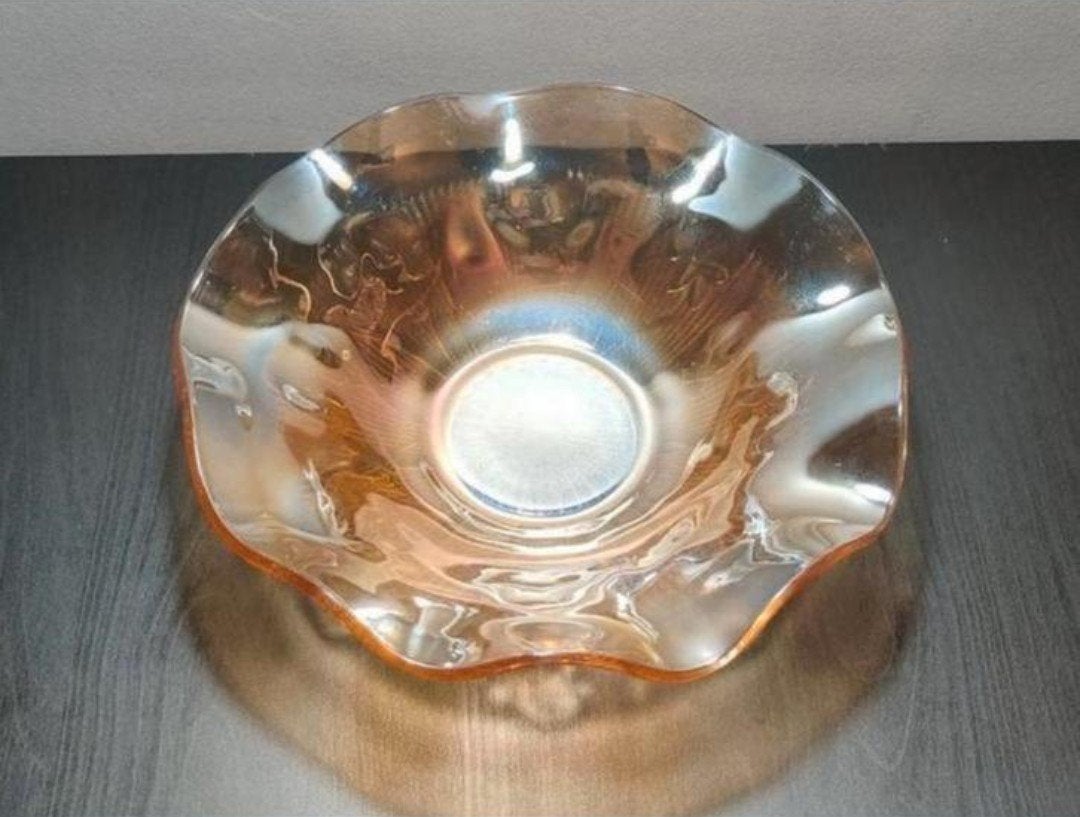 Art-déco coupe carnival glass, Antiek en Kunst, Antiek | Glas en Kristal, Ophalen of Verzenden