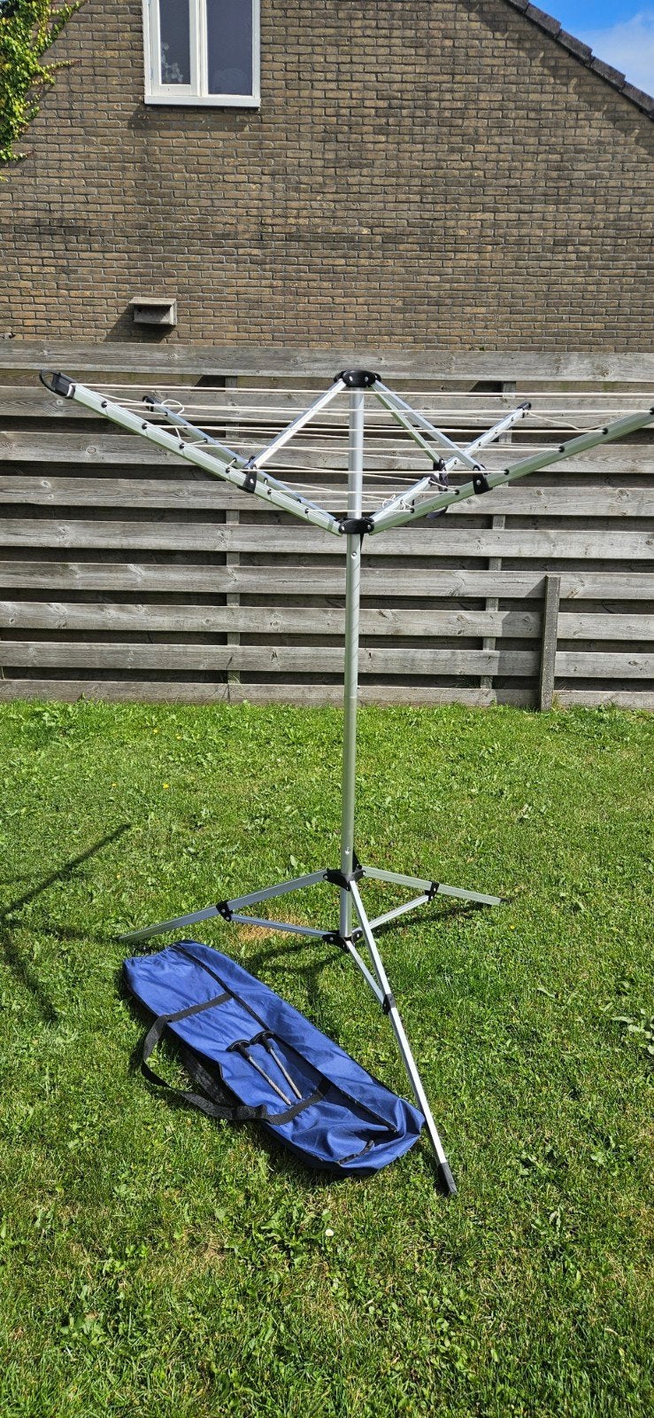 Compacte droogmolen met standaard en draagtas, Tuin en Terras, Droogmolens en Wasrekken, Ophalen of Verzenden, Droogmolen