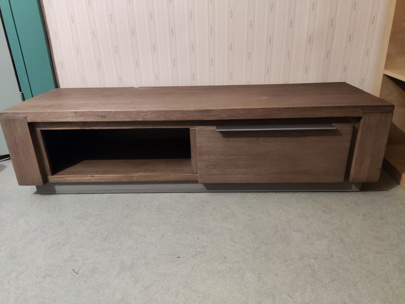 Xooon tv meubel met lade en open vak, Gebruikt, 100 tot 150 cm, Minder dan 100 cm, Modern