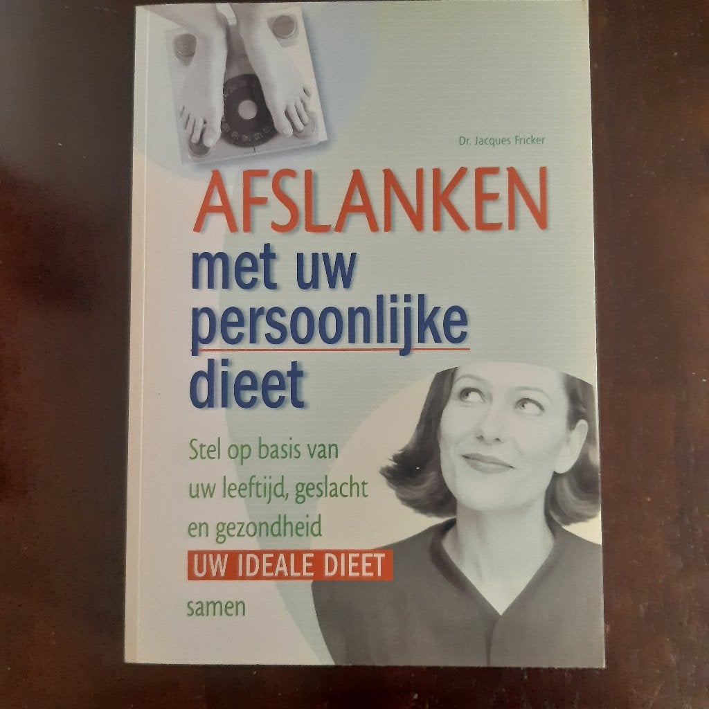 Afslanken met uw persoonlijke dieet - Dr. Jacques Fricker, Ophalen, Zo goed als nieuw, Dieet en Voeding