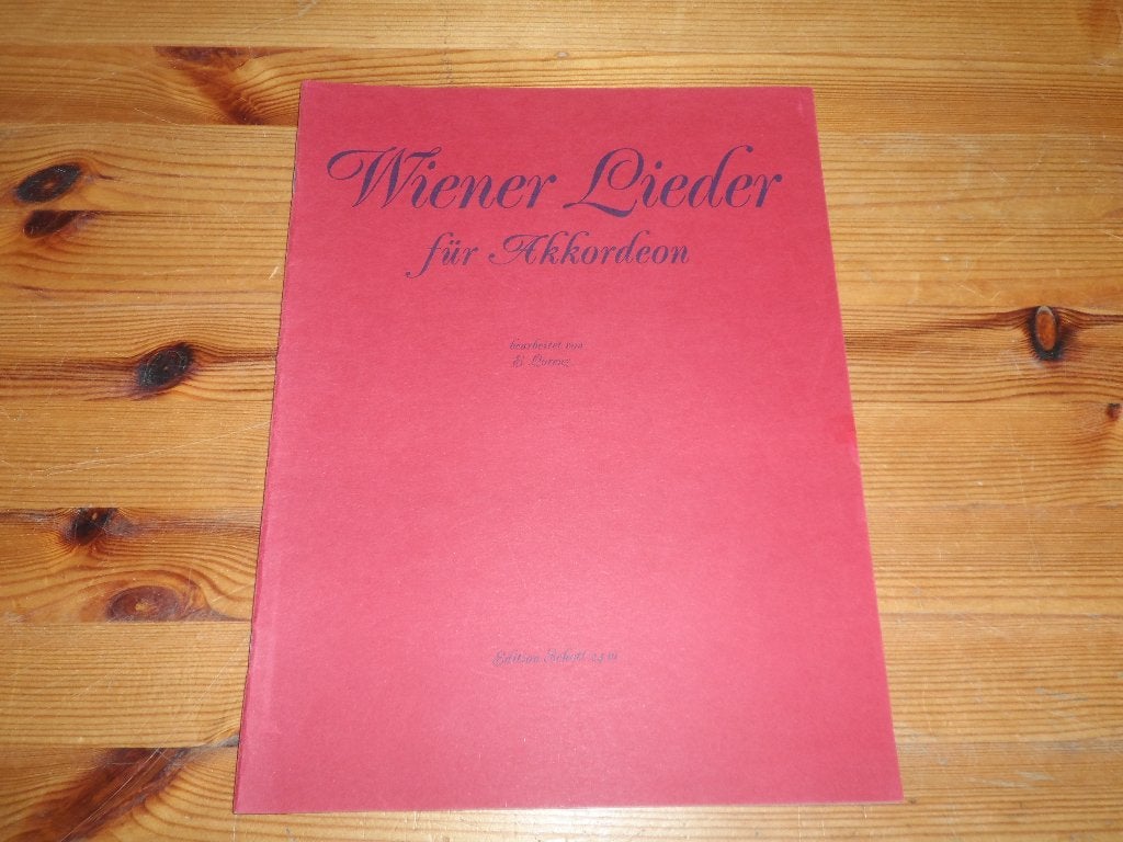 Wiener lieder  / marsche aus wien fur akkordeon, Accordeon, Ophalen of Verzenden, Zo goed als nieuw, Artiest of Componist