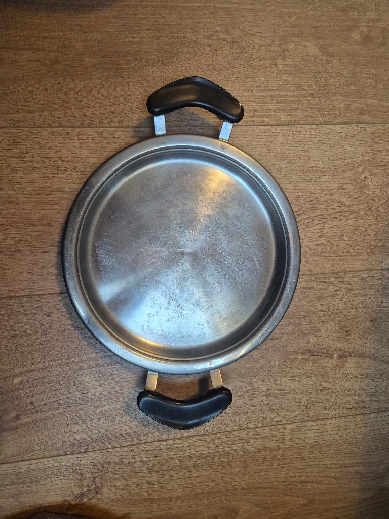 Vintage AMC Pan - RVS - Topkwaliteit - ø 24cm, Huis en Inrichting, Keuken | Potten en Pannen, Gebruikt, Koekenpan of Braadpan