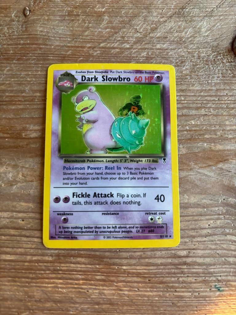 Dark Slowbro Holo - Pokémon Legendary Collection, Ophalen of Verzenden, Gebruikt, Losse kaart, Foil
