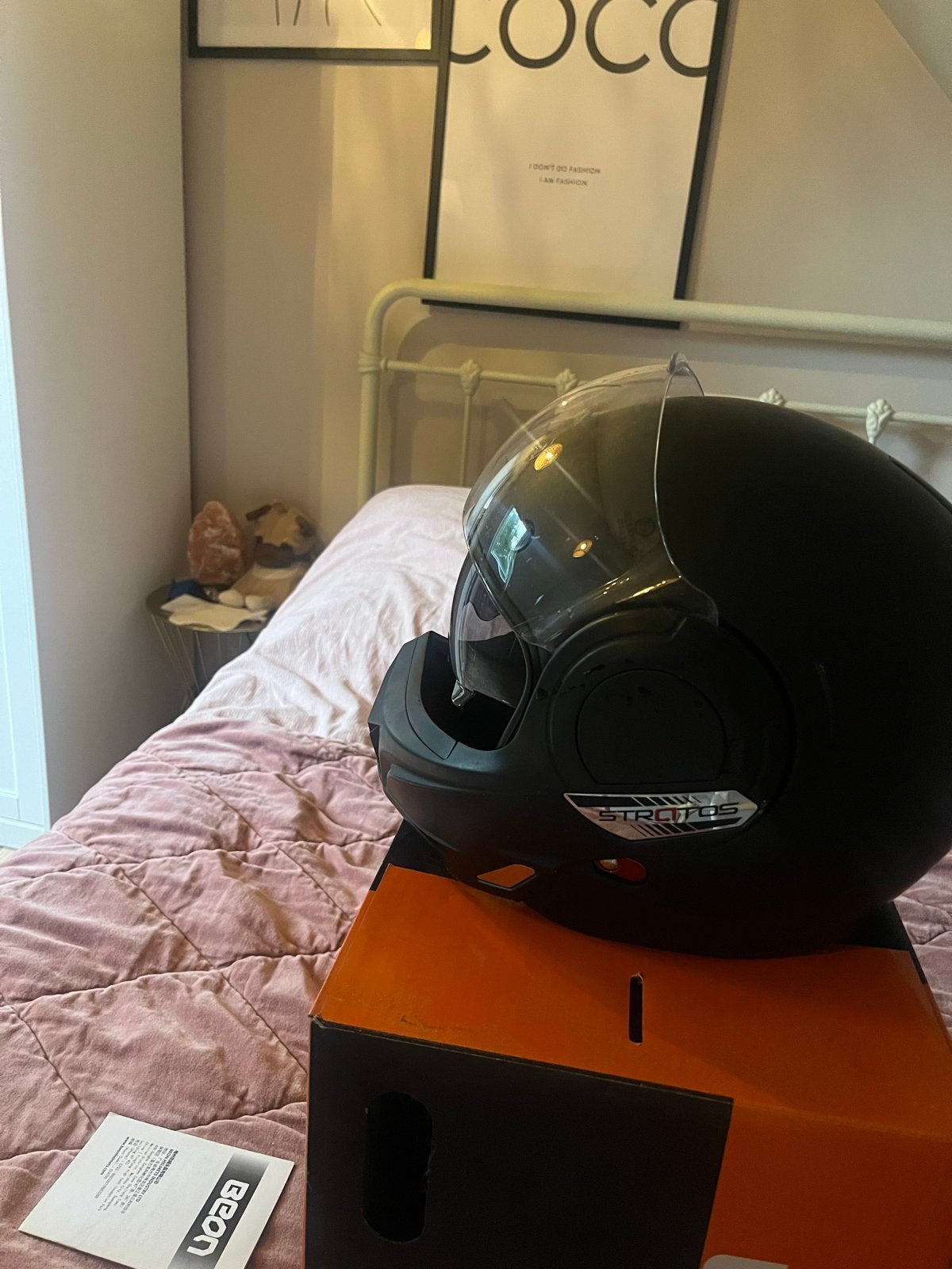 Beon Stratos Systeemhelm Mat Zwart - Nieuw in Doos, Motoren, Overige merken, Systeemhelm, Heren, Ophalen of Verzenden