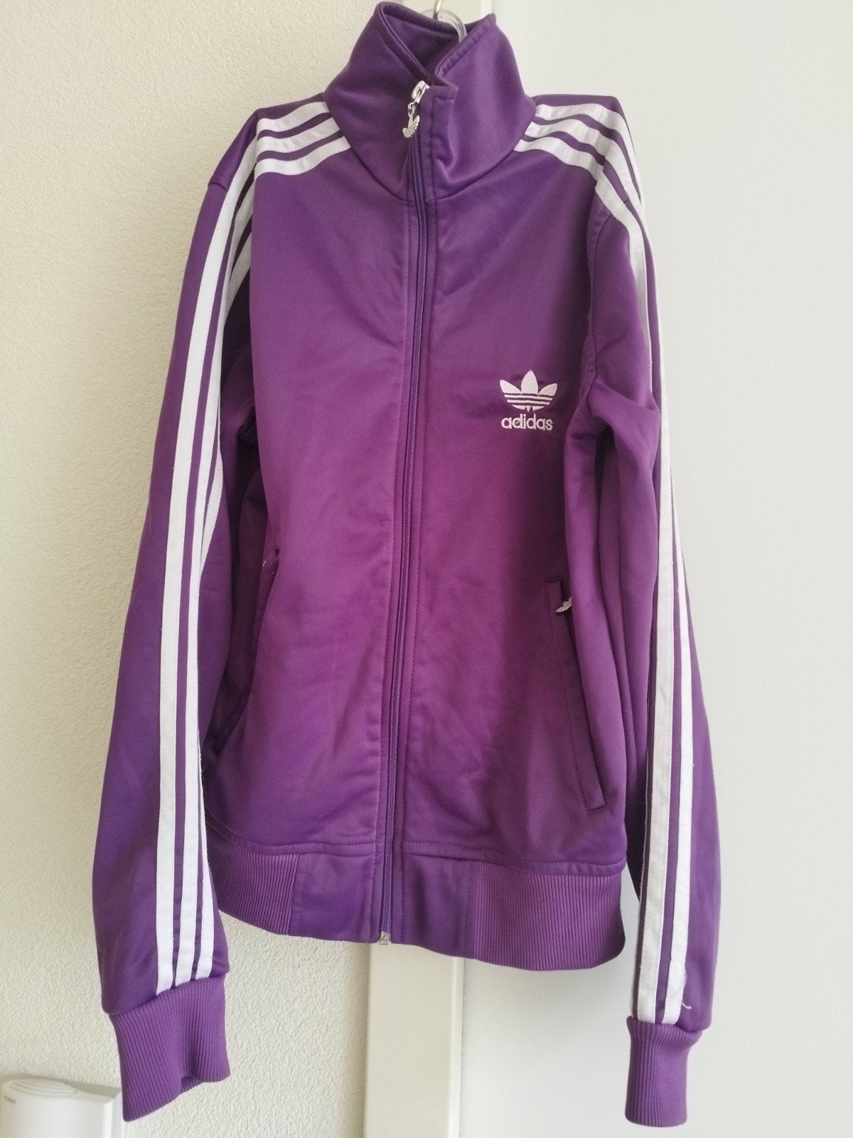Adidas sportjack paars maat M, Maat 38/40 (M), Adidas, Paars, Overige typen