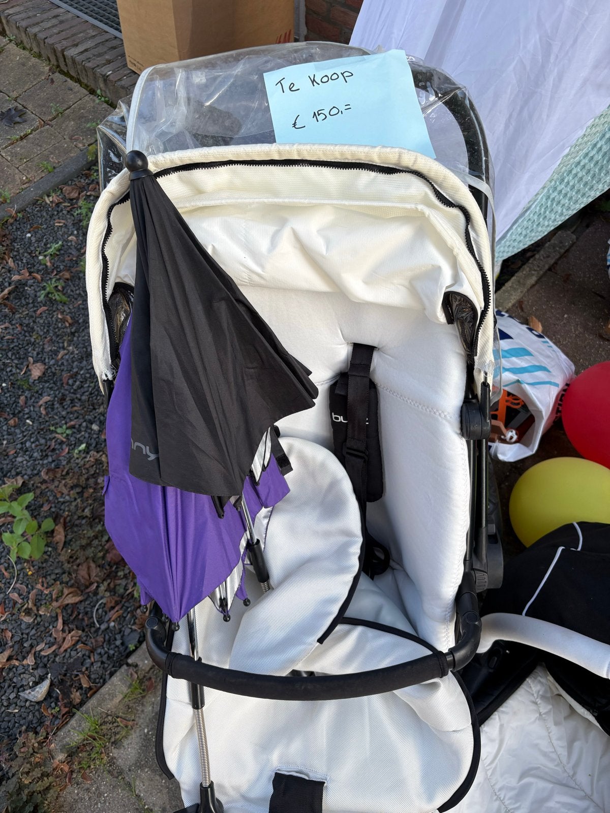 Quinny kinderwagen met accessoires, Verzenden, Gebruikt, Quinny, Regenhoes