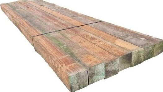 7 Hardhouten palen / balken 15x15 cm/ 4.00 m lang - nr: HB4, Ophalen, Nieuw, Hardhout, 250 cm of meer