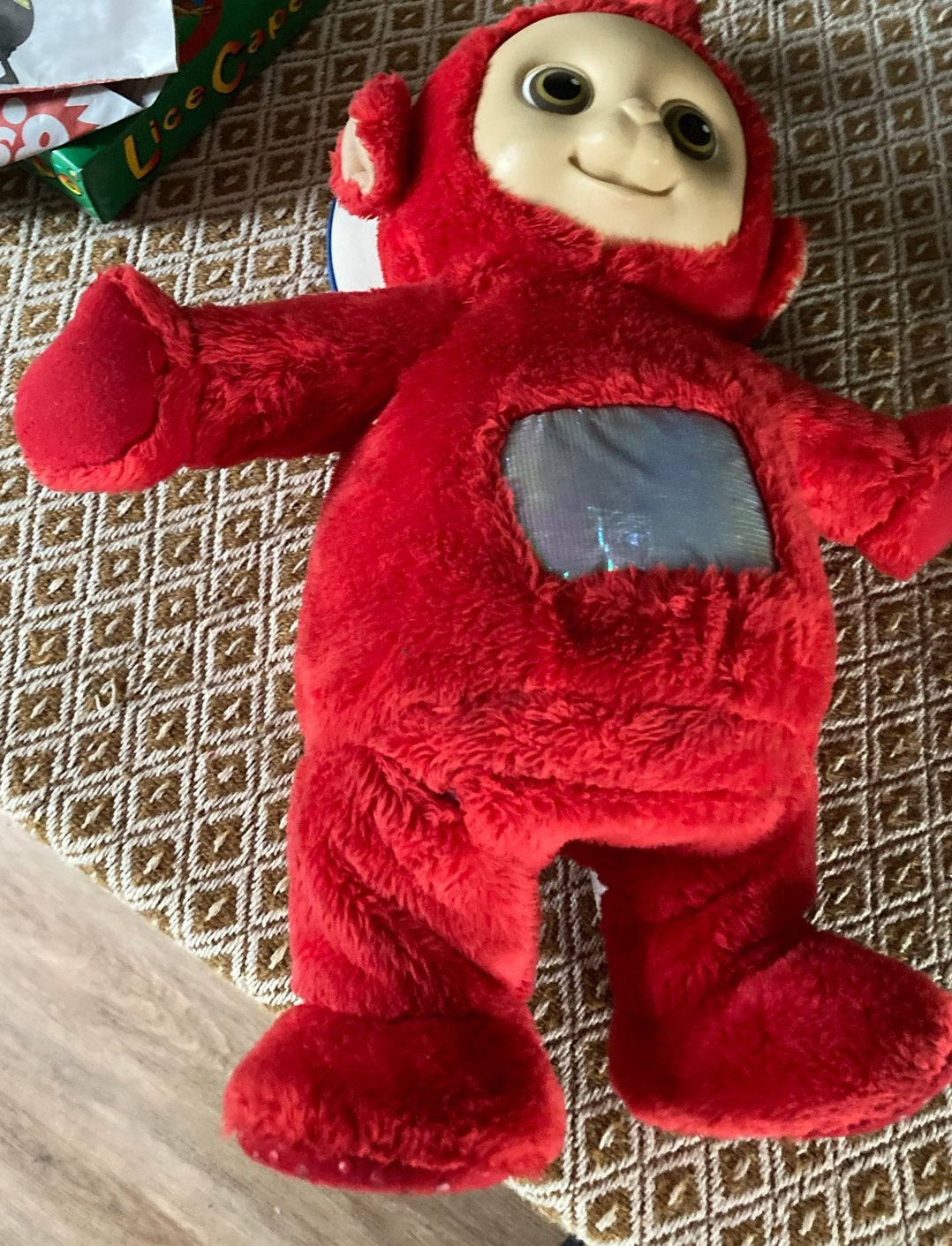 Teletubbie Po knuffel met geluid en beweging, Gebruikt, Overige merken, Met geluid, Overige karakters