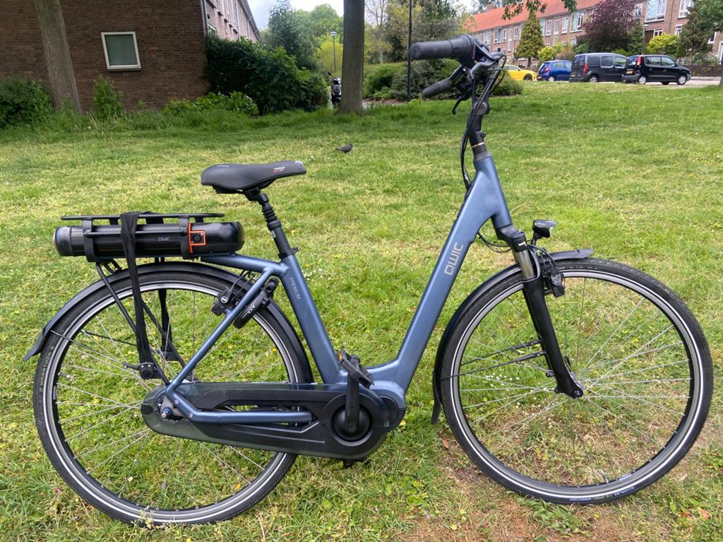 Goed onderhouden Qwic Premium, middenmotor, refurbished accu, Ophalen, Qwic, Gebruikt, 51 tot 55 cm
