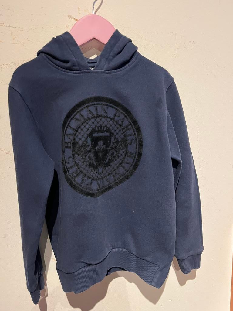 BALMAIN sweater met capuchon maat 104 origineel zgan, Trui of Vest, Ophalen of Verzenden, Zo goed als nieuw, Jongen