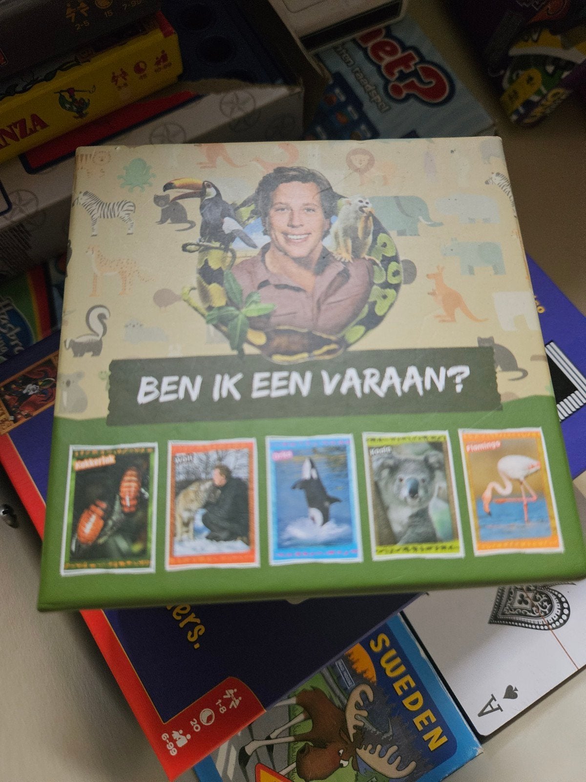 Ben ik een Varaan? - Leuk gezelschapsspel van Freek Vonk, Een of twee spelers, Ophalen of Verzenden, Zo goed als nieuw, Studio Freek