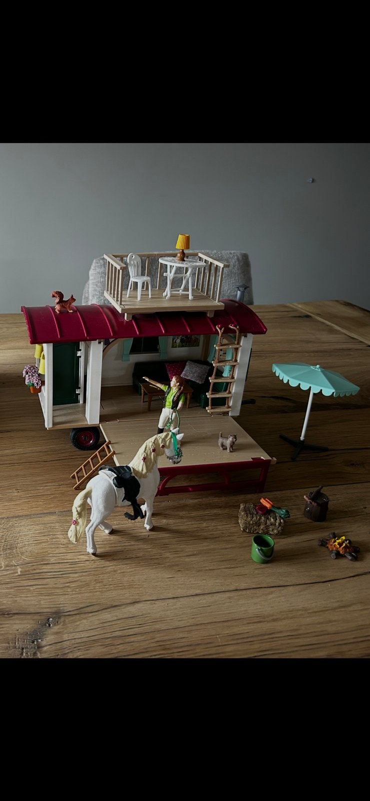 Schleich woonwagen., Ophalen of Verzenden, Zo goed als nieuw