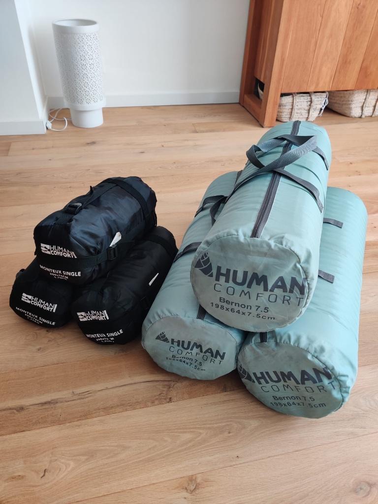 Human Comfort slaapmatten Bernon 7.5 en hoes Monteux Single, Ophalen, Gebruikt, 1-persoons