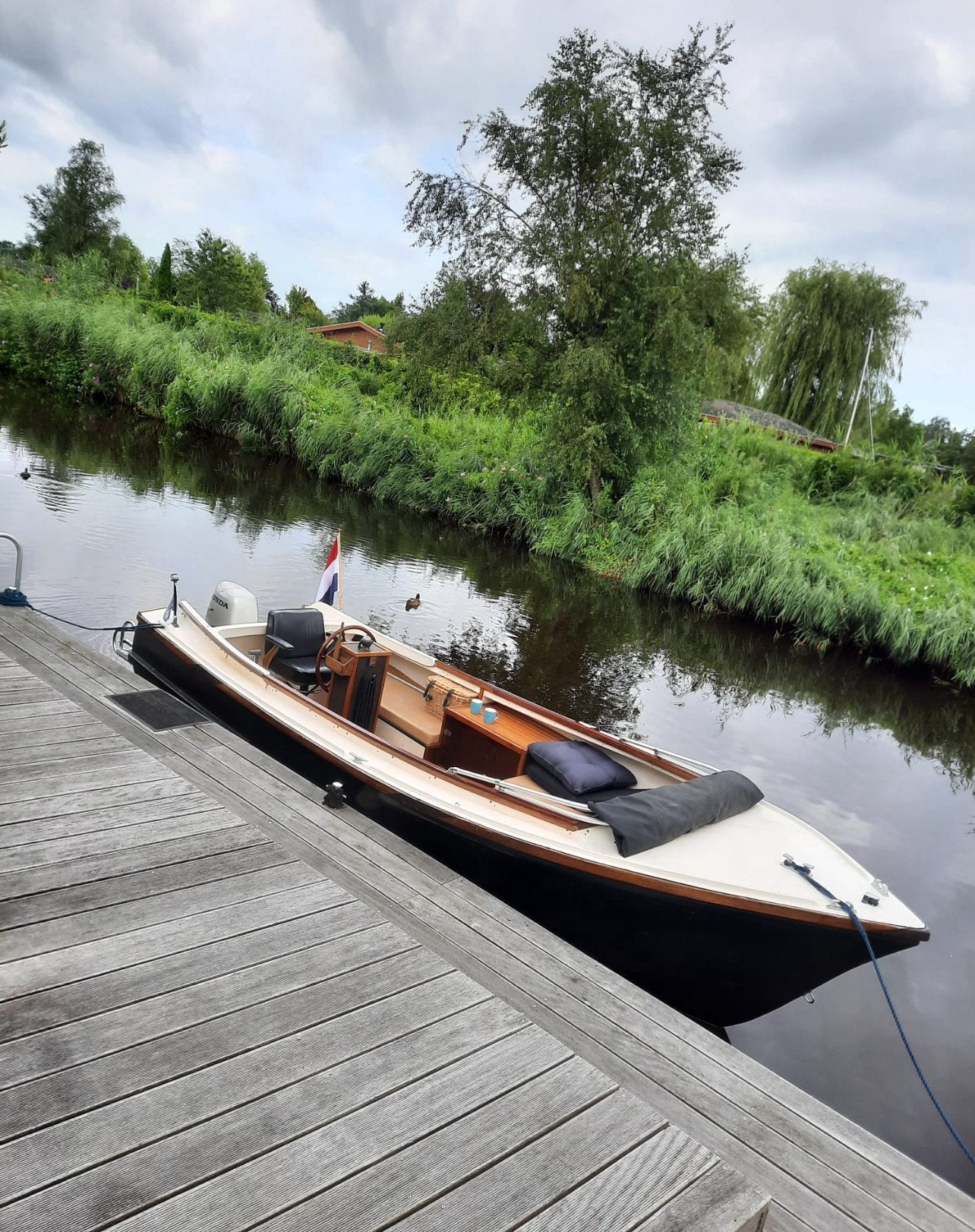 sloep met Honda buitenboordmotor 50 pk, Overige merken, Buiskap, Ophalen of Verzenden, Overige typen