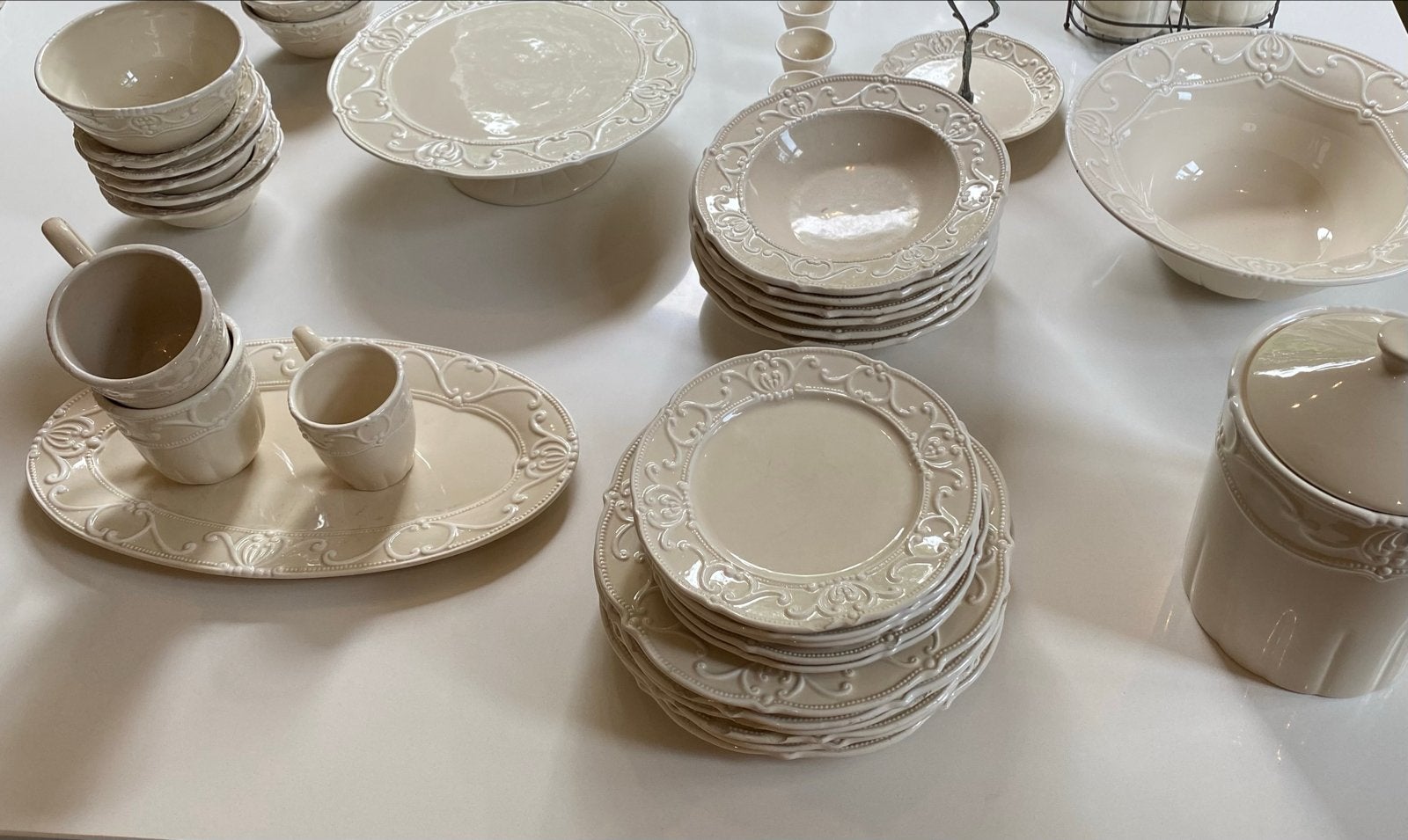 Uitgebreid servies met vintage uitstraling, Ophalen, Gebruikt, Overige merken, Keramiek