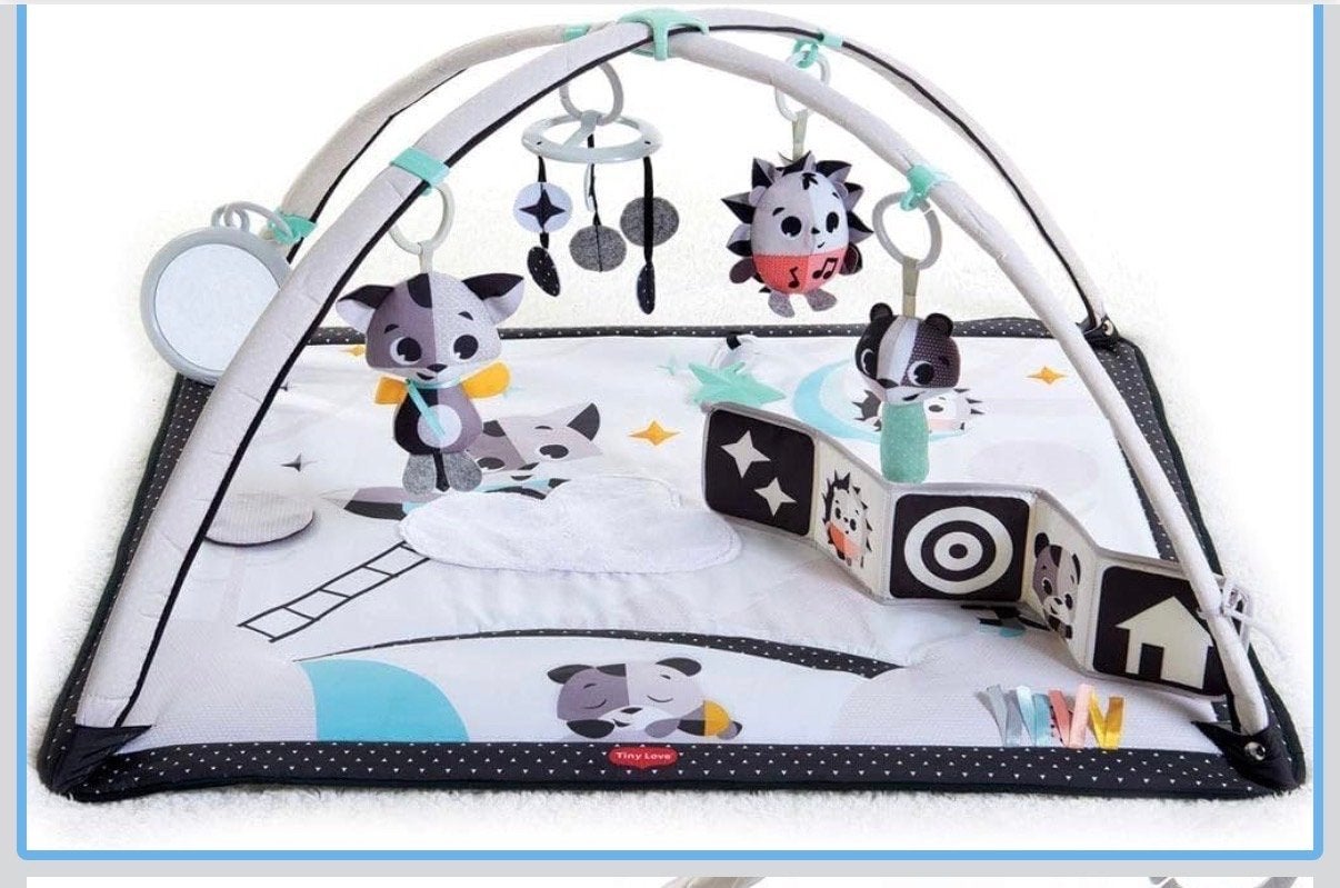Tiny Love Speelkleed met Babygym - Zwart/Wit, Ophalen of Verzenden, Zo goed als nieuw, Speelkleed, Met geluid