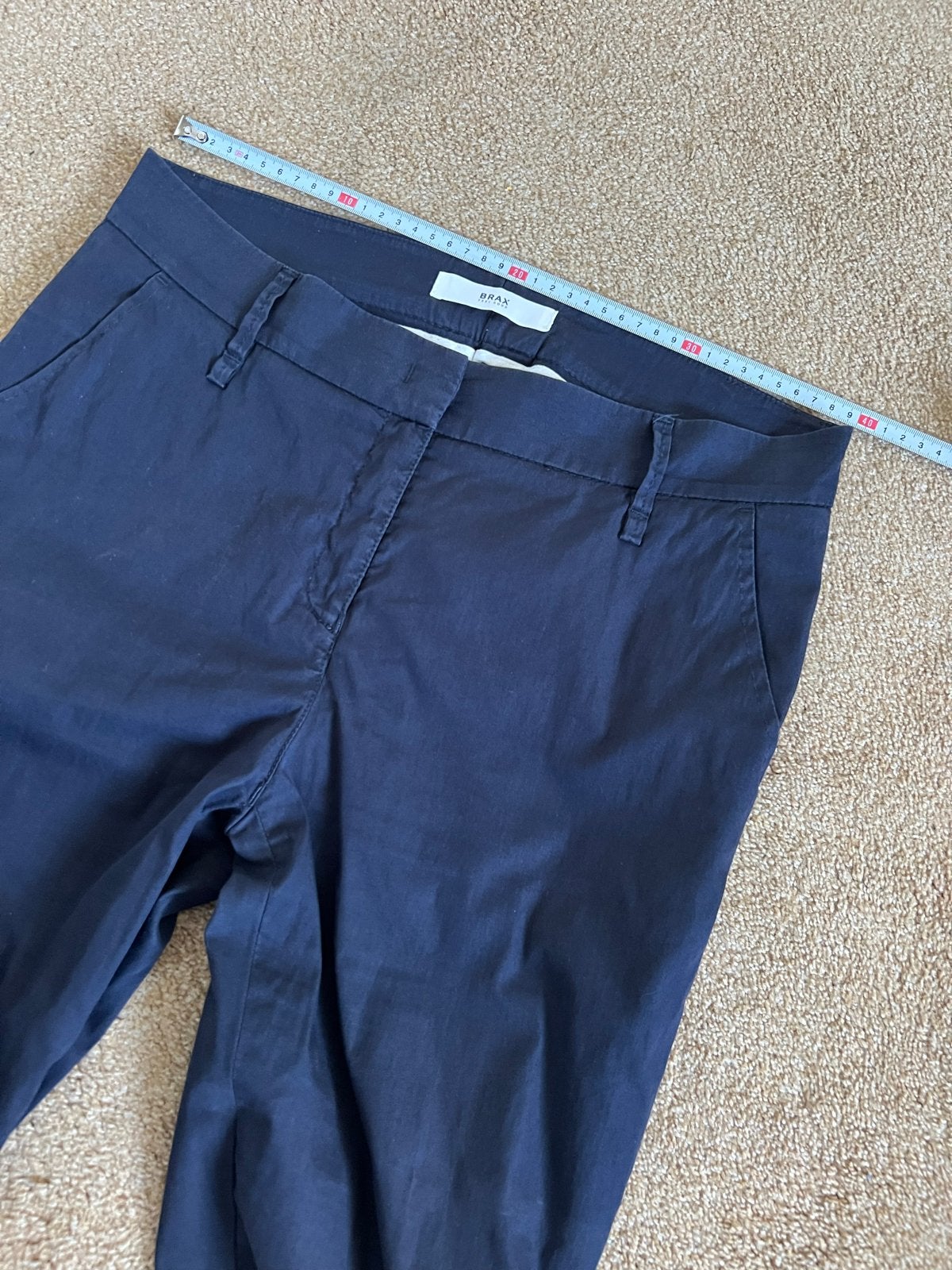 Brax donkerblauwe chino, style Mara S, maat 38, Kleding | Dames, Maat 38/40 (M), Blauw, Ophalen of Verzenden, Zo goed als nieuw