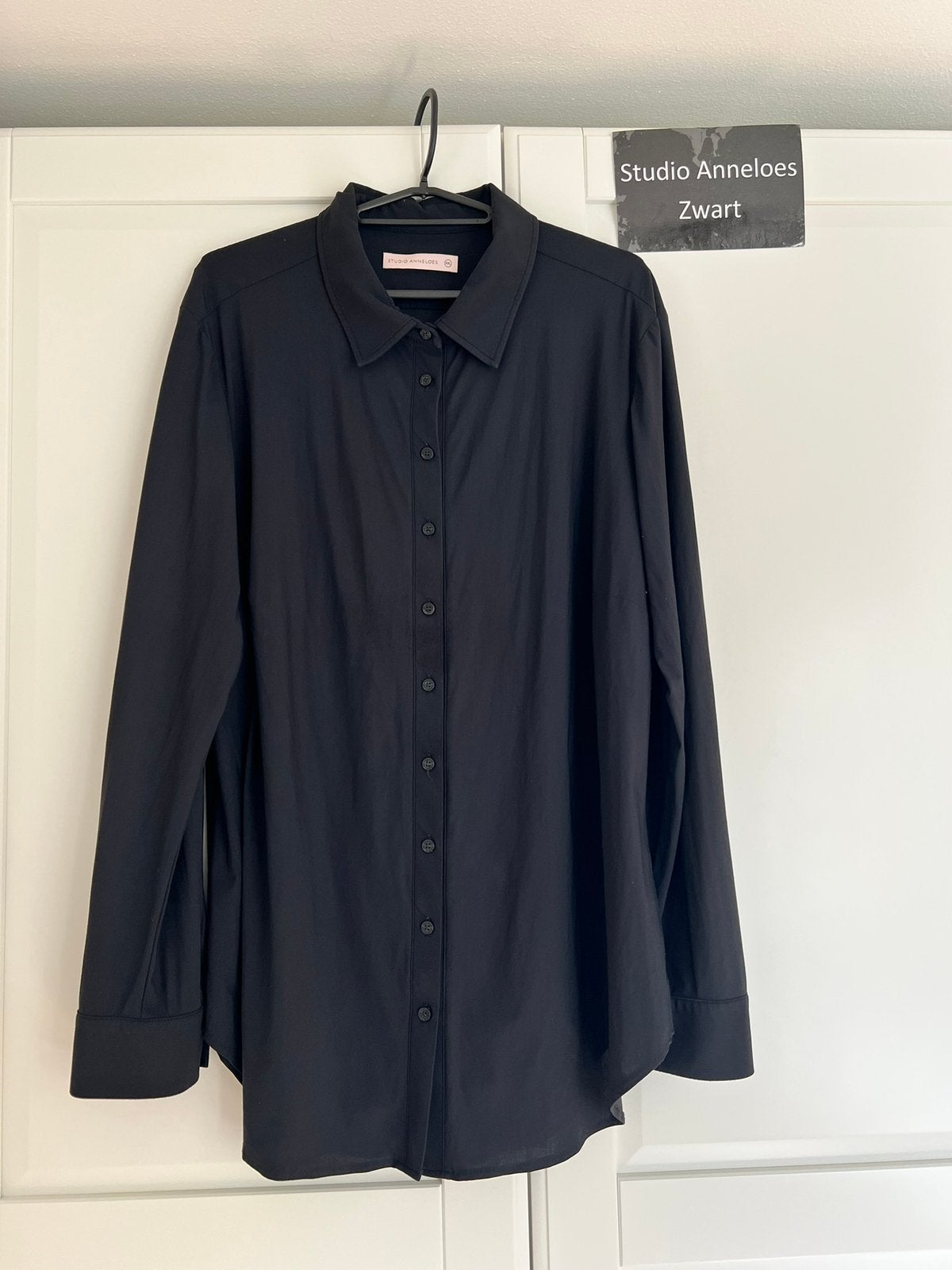 Studio anneloes poppy blouse xxl zwart travelstof, Maat 38/40 (M), Ophalen of Verzenden, Zo goed als nieuw, X
